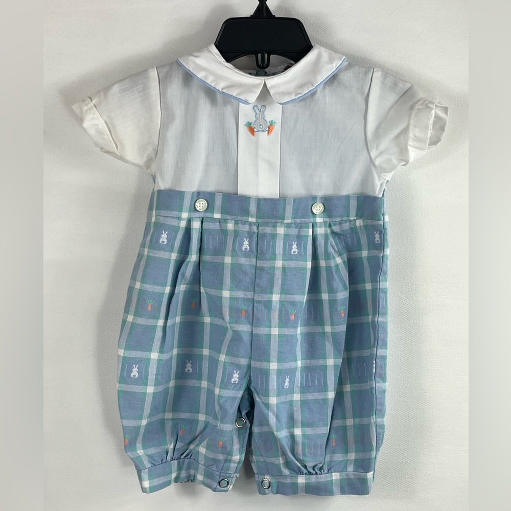 Vintage Goodlad Infant Easter Outfit Embroidered Bunnies READ Description